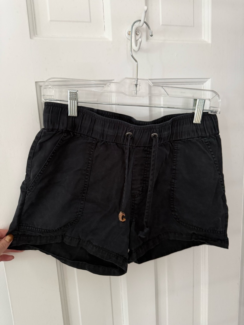 tentree Black Drawstring Shorts